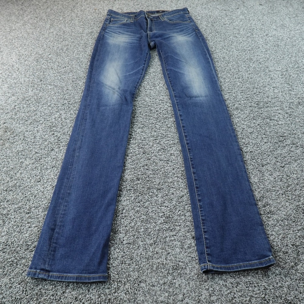 AG Adriano Goldschmied Jeans Womens 27 Blue Denim Pants Harper Straight Stretch